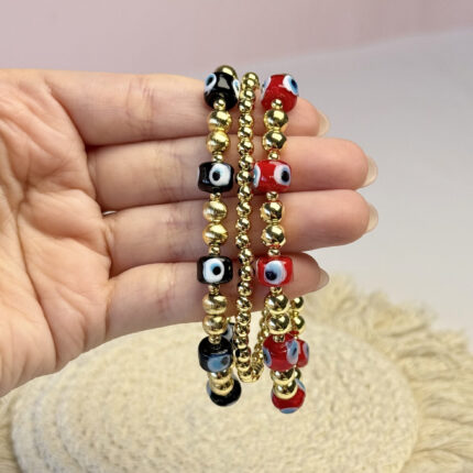 SET DE PULSERAS OJOS TURCOS